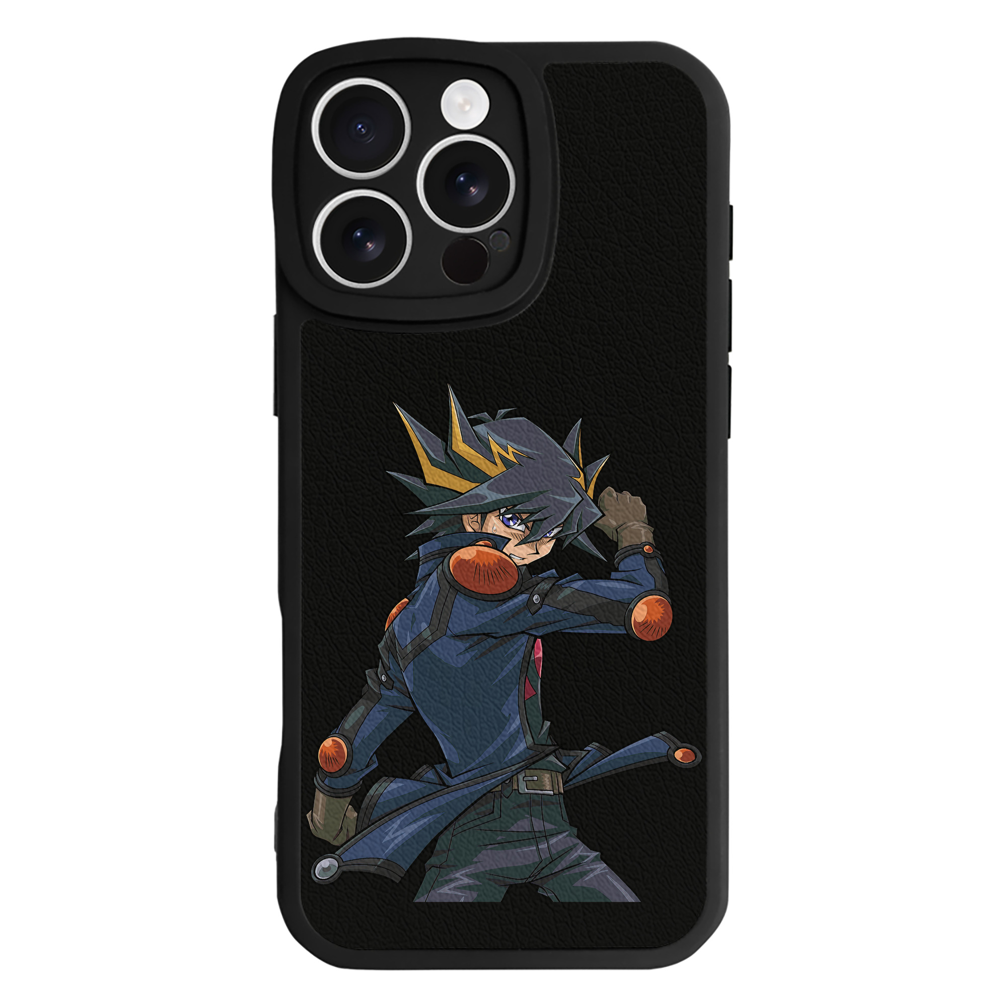 （画像用） 遊☆戯☆王 Yu-Gi-Oh! 【iPhone 16シリーズ対応】シリコンスマホケース（レザー調） 材質：シリコン